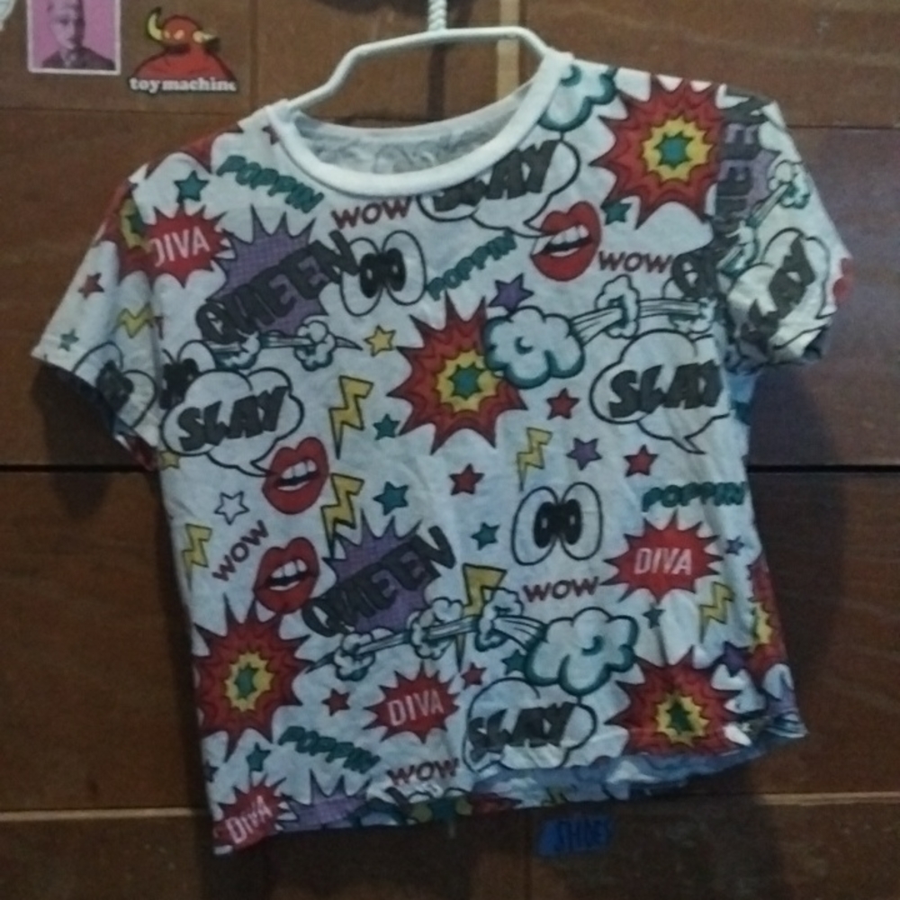 Pop art crop top